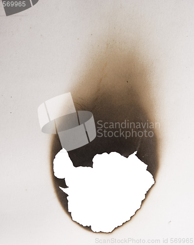 Image of burnt hole