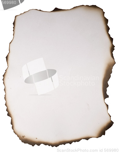 Image of old burnt paper