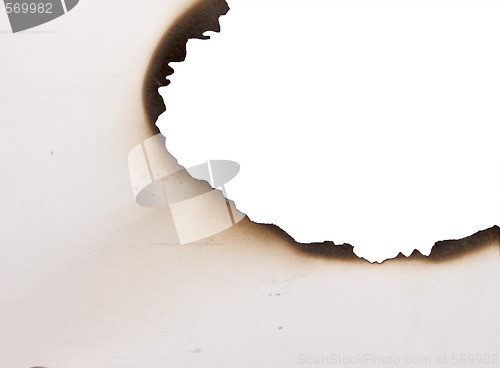 Image of burnt paper