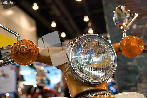 Image of Detail of light motorbike