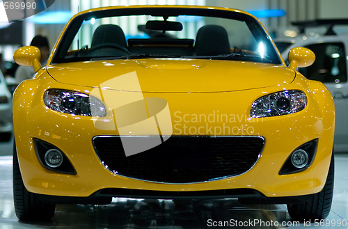 Image of Yellow sportscar