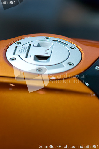 Image of Gas cap of motorbike