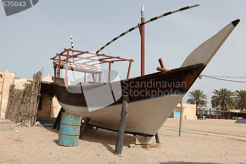 Image of Beached Arab dhow