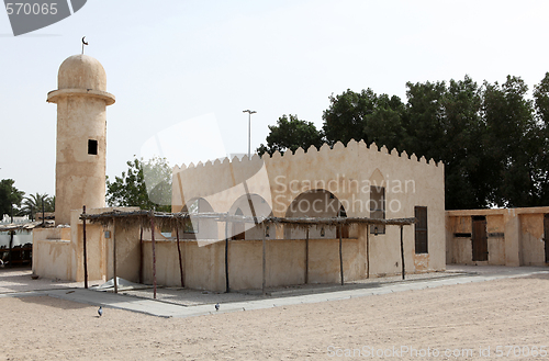 Image of Traditional Arab Gulf village mosque