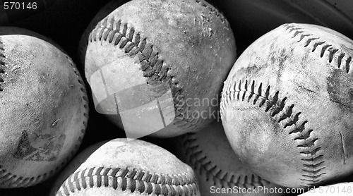 Image of old baseball