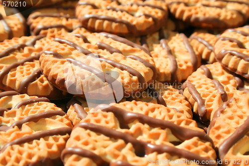 Image of Chocolate Striped Shortbread Cookies