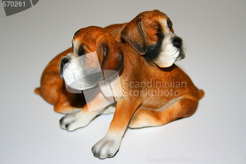 Image of Boxer Puppy Figurines