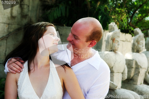 Image of Just married couple