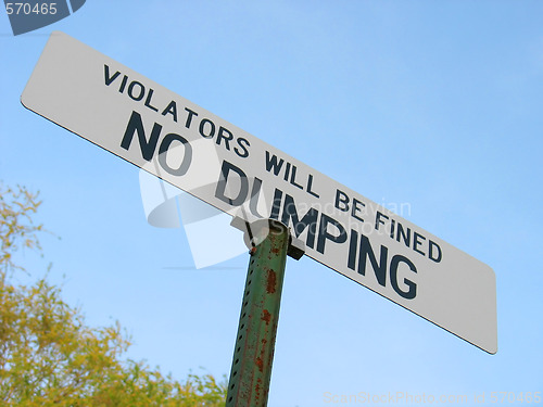 Image of no dumping