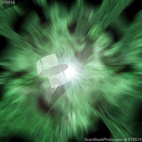 Image of green blast