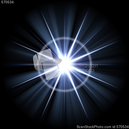 Image of Bright Lens Flare Burst