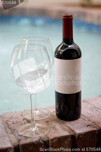 Image of Red Wine and Glasses