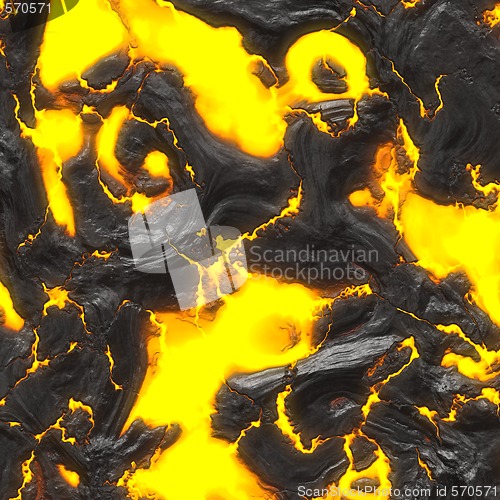 Image of hot molten lava