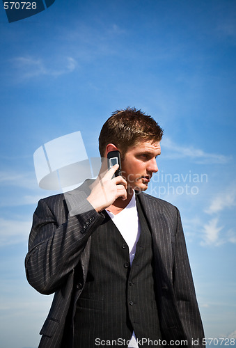 Image of Businessman on the phone