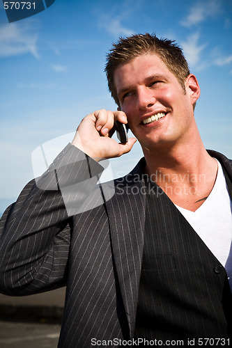 Image of Businessman on the phone