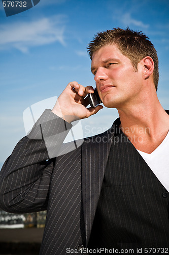 Image of Businessman on the phone