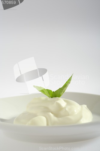 Image of Creme fraiche with basil