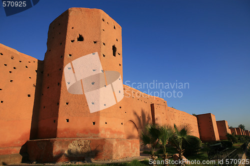 Image of Old city wall in Marrakech