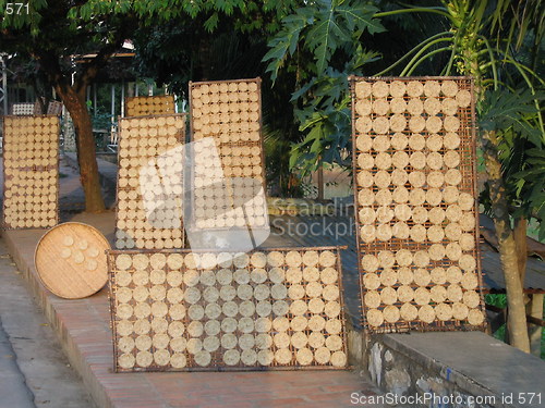 Image of Rice pies. Luang Prabang. Laos