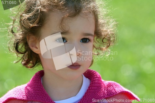 Image of Little girl with big eyes