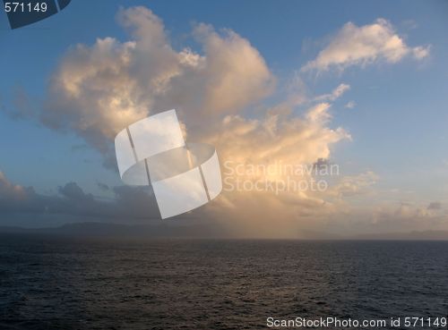 Image of A  Beautiful Scene of Sea, Cloude and Sky