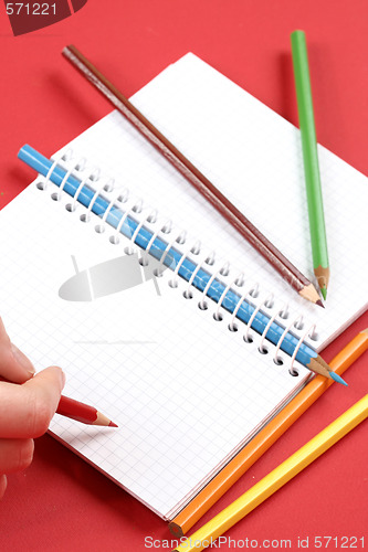Image of Pencil and agenda
