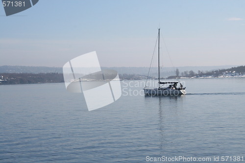 Image of Sailboat on the Oslo fjord