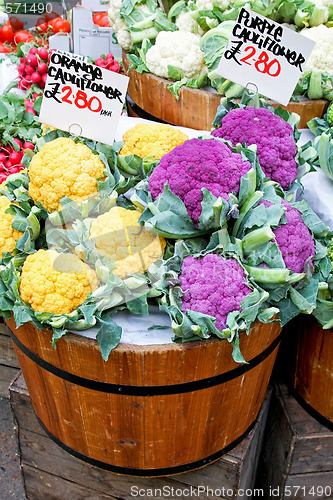 Image of Colorful cauliflowers