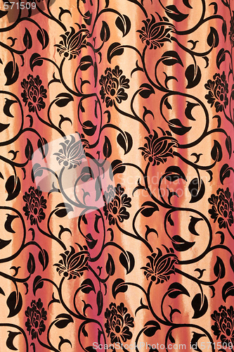 Image of Floral curtain