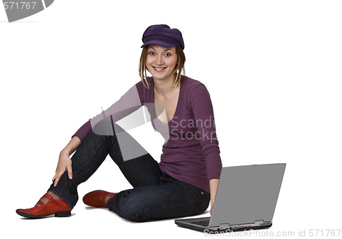 Image of Woman with a laptop