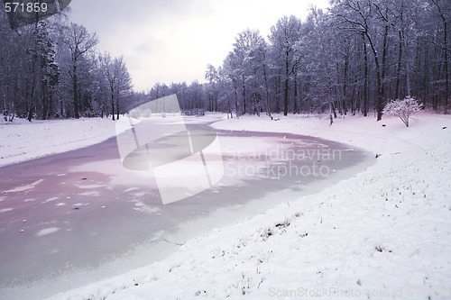 Image of frozen lake