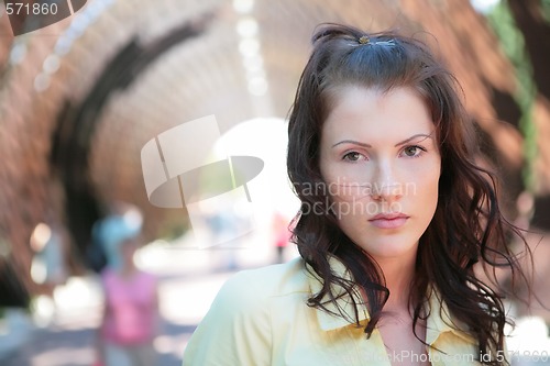 Image of girl on the wind