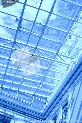 Image of blue transparent ceiling