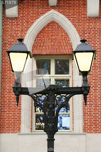 Image of vintage cast-iron torch