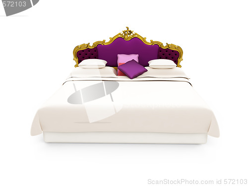 Image of Classic Bed isolated view