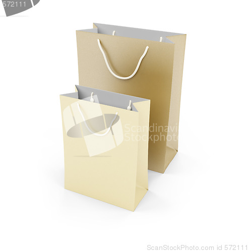Image of Gift bags isolated view