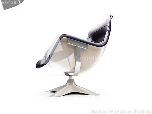 Image of Modern armchair isolated view
