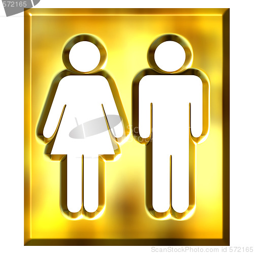 Image of 3D Golden Unisex Sign