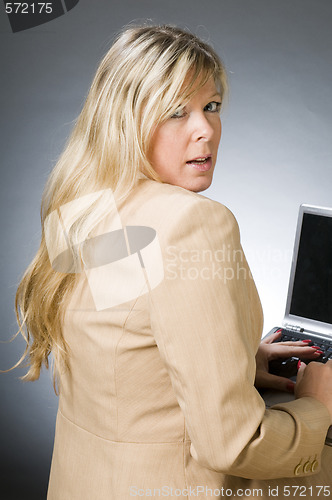 Image of cute forty year old woman senior business executive