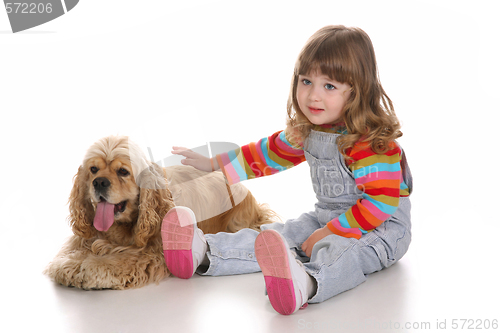 Image of girl and dog