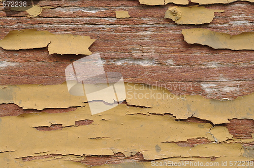 Image of old wood peeling paint