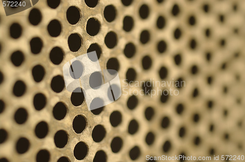Image of old brass metal screen