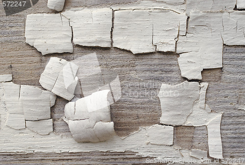 Image of old peeling paint on wood