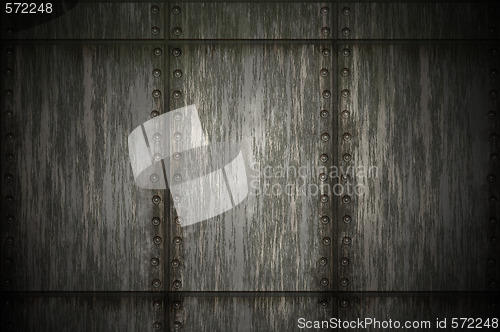 Image of grunge metal wall background