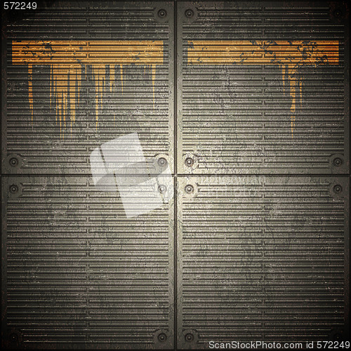 Image of grunge metal wall background