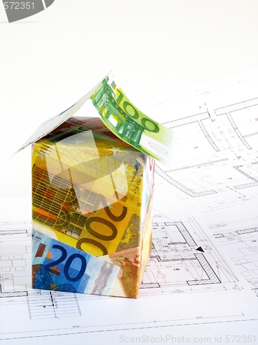 Image of EURO money - house - plans