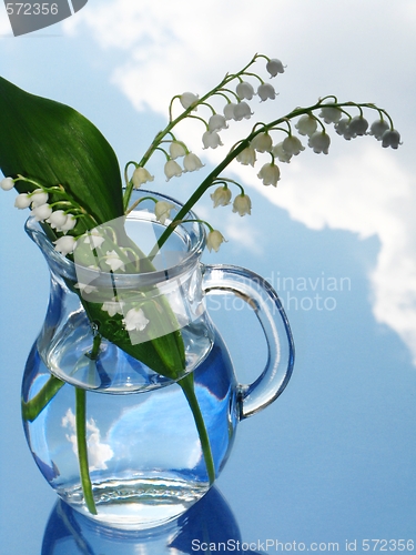 Image of lily of the valley in jug
