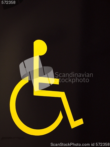 Image of wheel chair access sign
