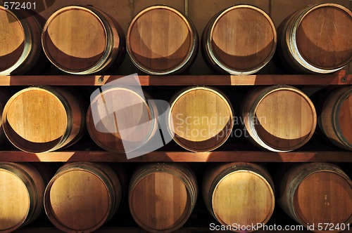 Image of Wine barrels