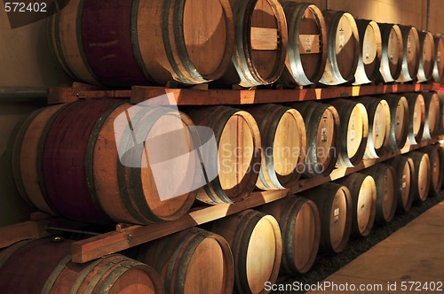 Image of Wine barrels